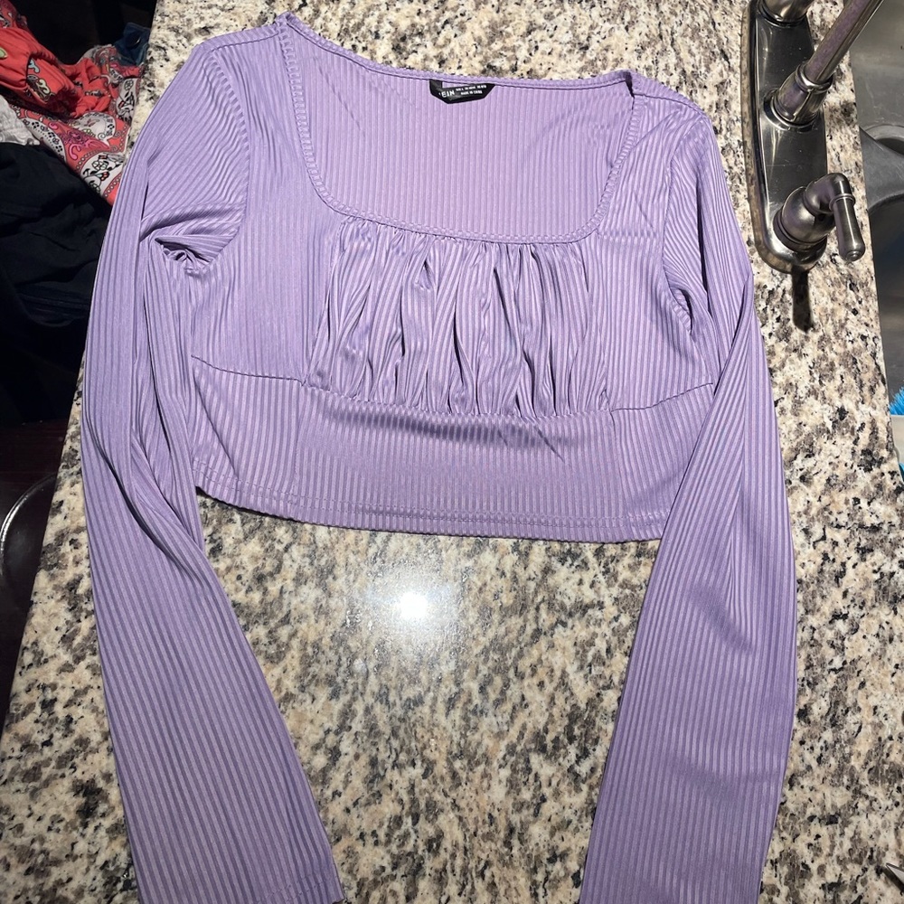 long-sleeved SHEIN crop top (never worn)